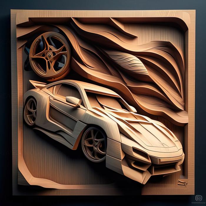 نموذج ثلاثي الأبعاد لآلة CNC ألعاب سانت Need for Speed Underground Rivals